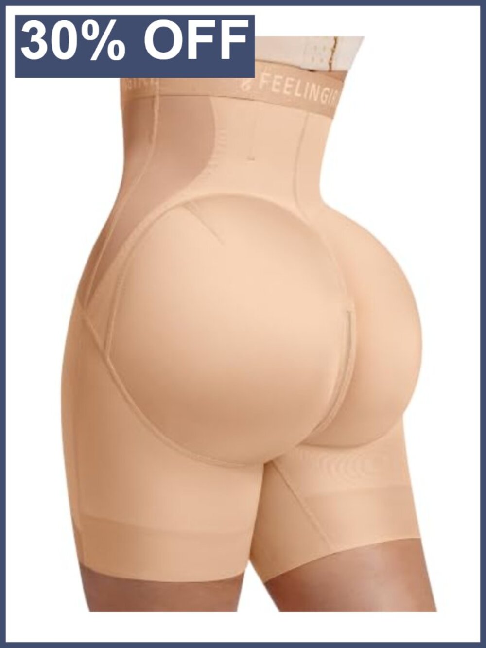 Tummy Control Shapewear High Waist Faja Body Shaper Shorts for Women